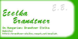 etelka brandtner business card